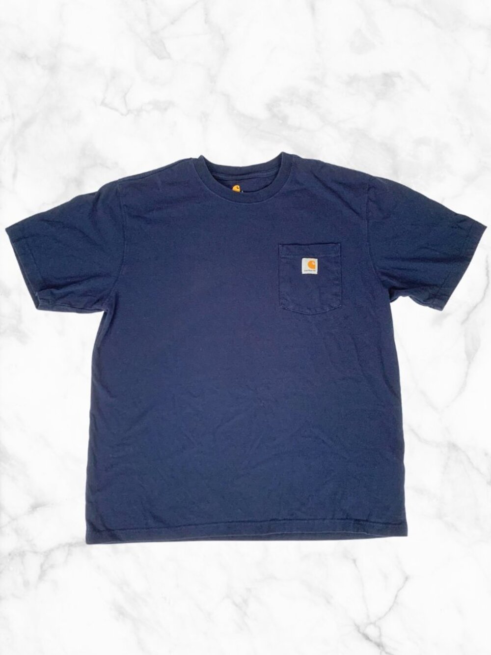 Carhartt Men's Blue Original Fit Short Sleeve T-Shirt Large Workwear Gorpcore
